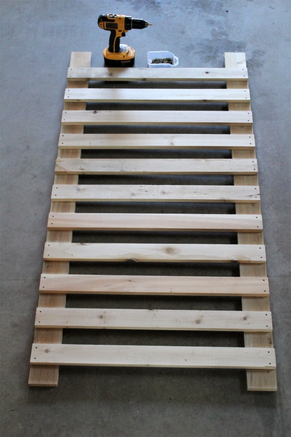 Side of Apple Storage Rack