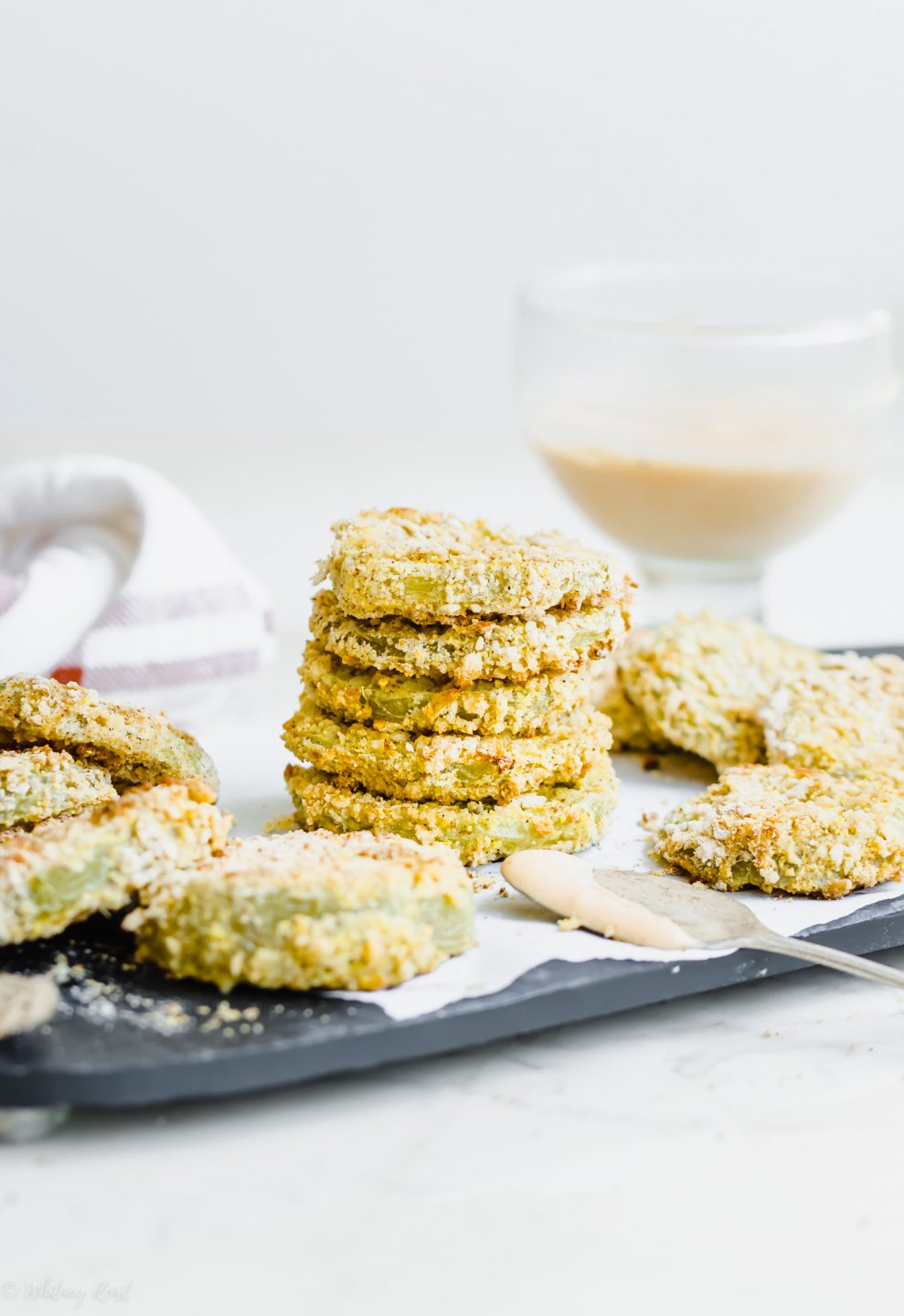 Oven Fried Green Tomatoes from Sweet Cayenne