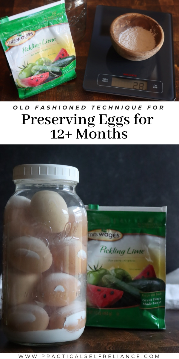 Preserving eggs in lime water is a historical egg preservation technique that can keep eggs fresh for over a year.
