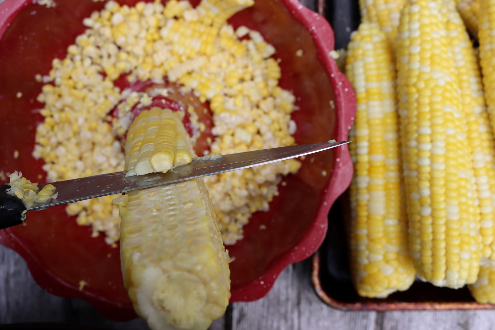 Removing Corn From Cob