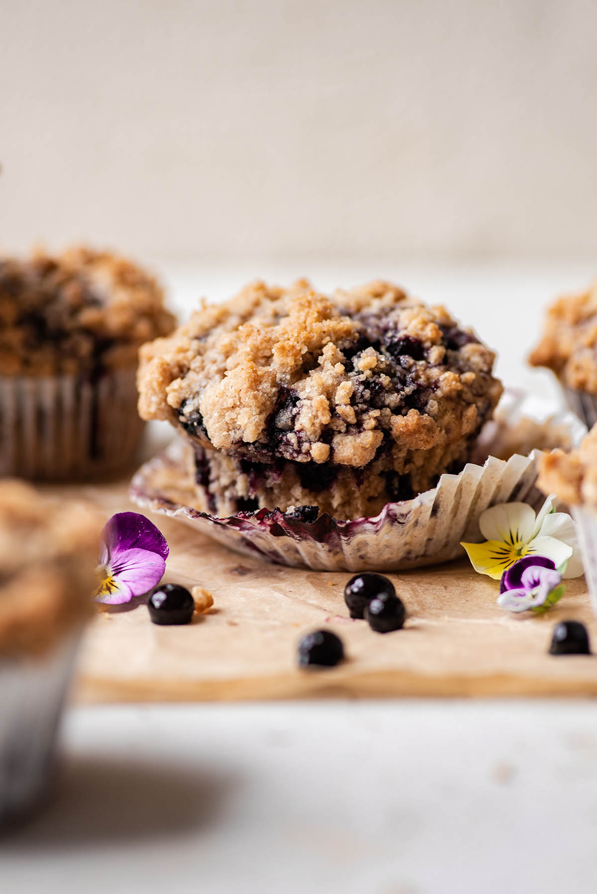 Sourdough Blueberry Muffins from baked the blog
