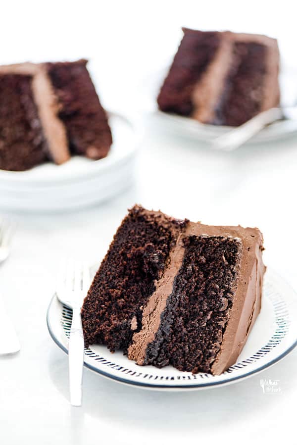 Gluten-Free Sourdough Chocolate Cake from What the Fork Blog
