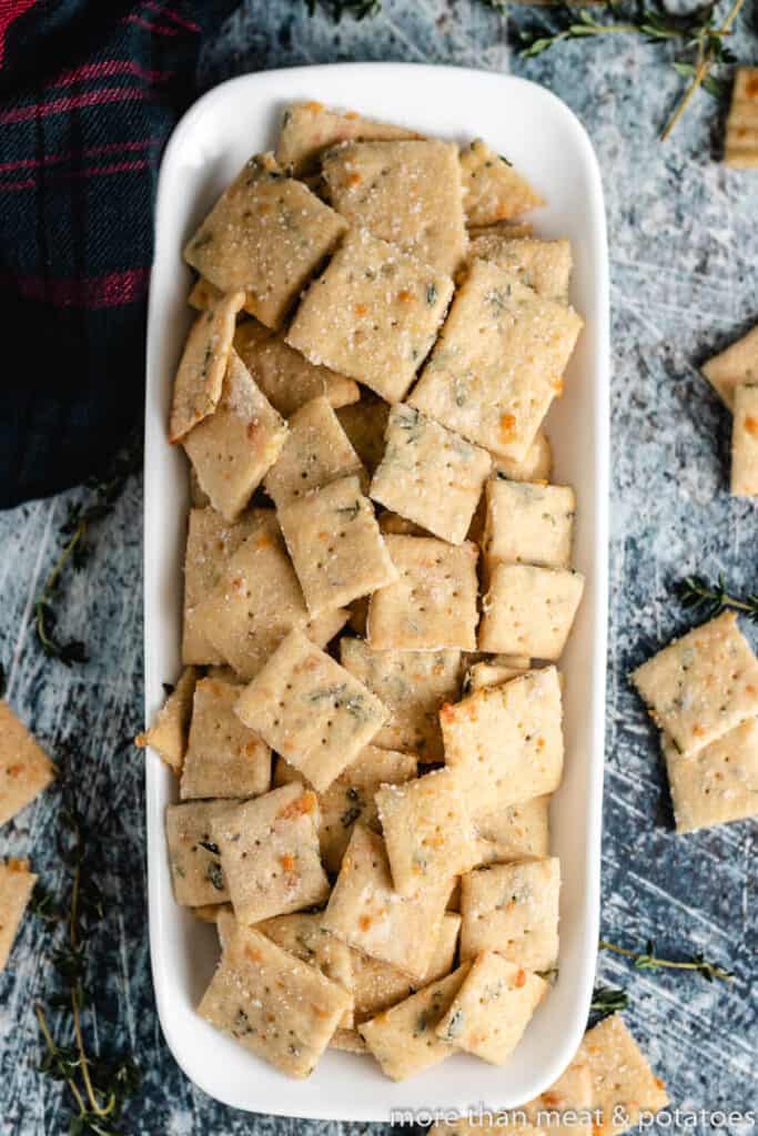 Sourdough Parmesan Cheese Crackers from More than Meat and Potatoes