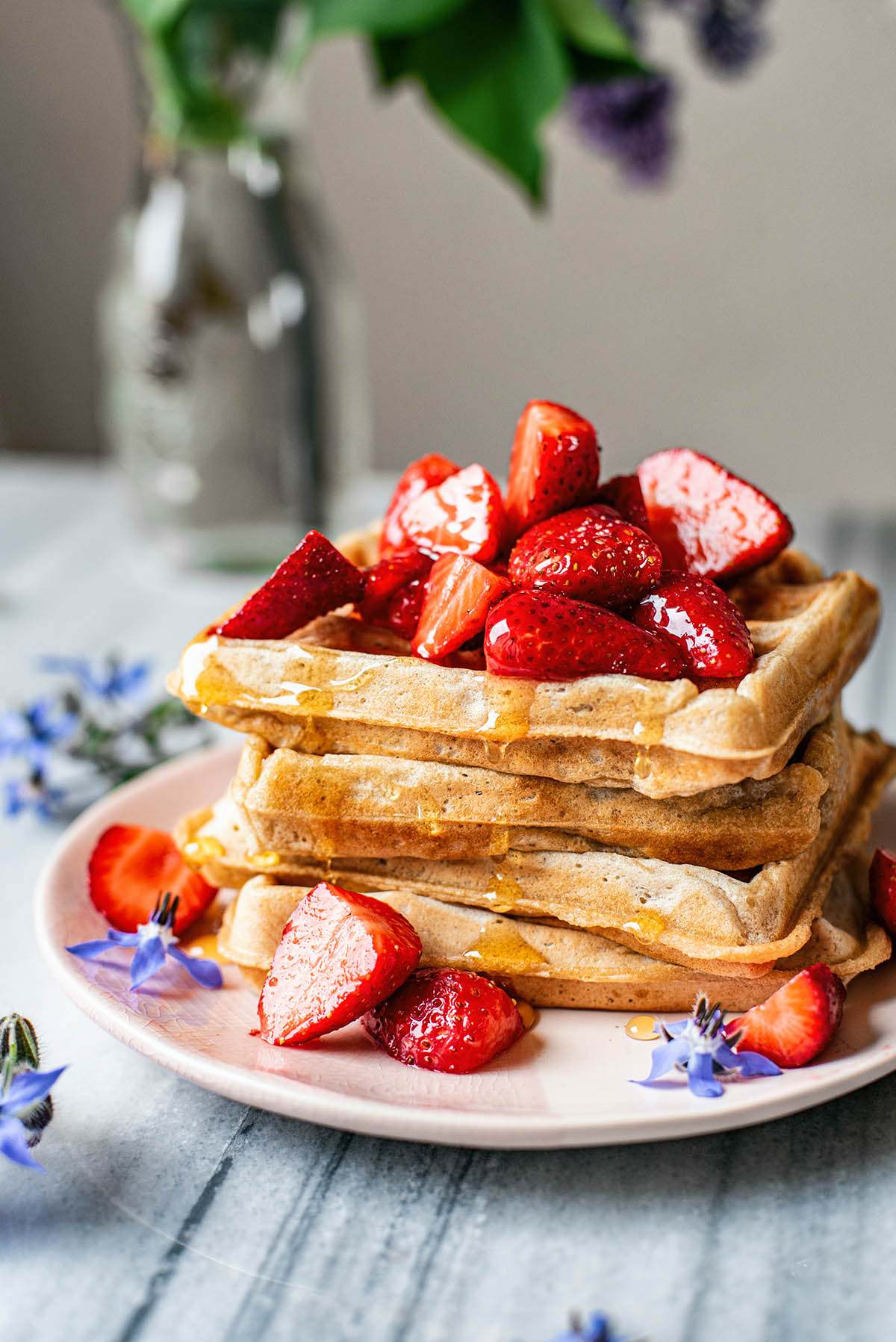 Sourdough Waffles from Baked the Blog