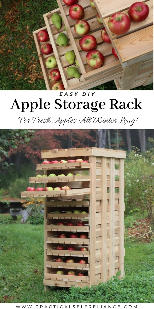 DIY Apple Storage Rack to Preserve the Fall Harvest