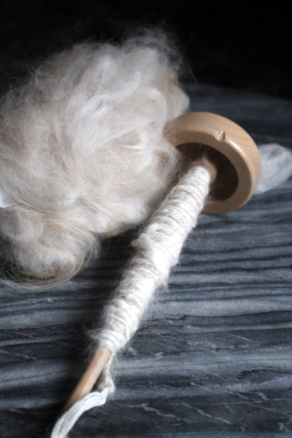 Spinning angora