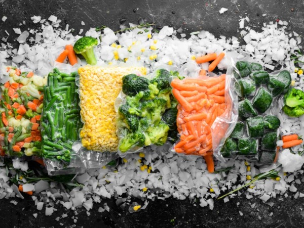 Freezing Vegetables ~ Vegetables frozen in vacuum sealed bags
