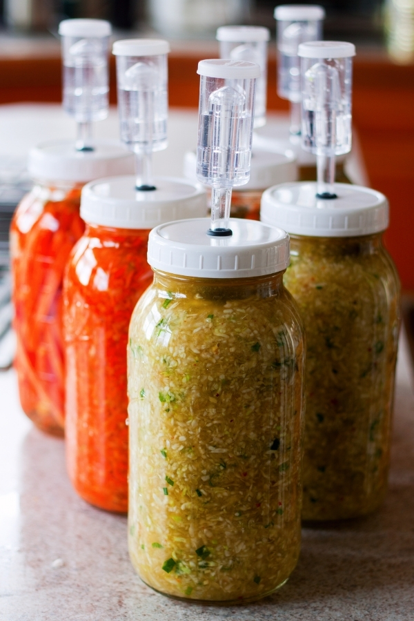 Half Gallon Jars Fermented Vegetables