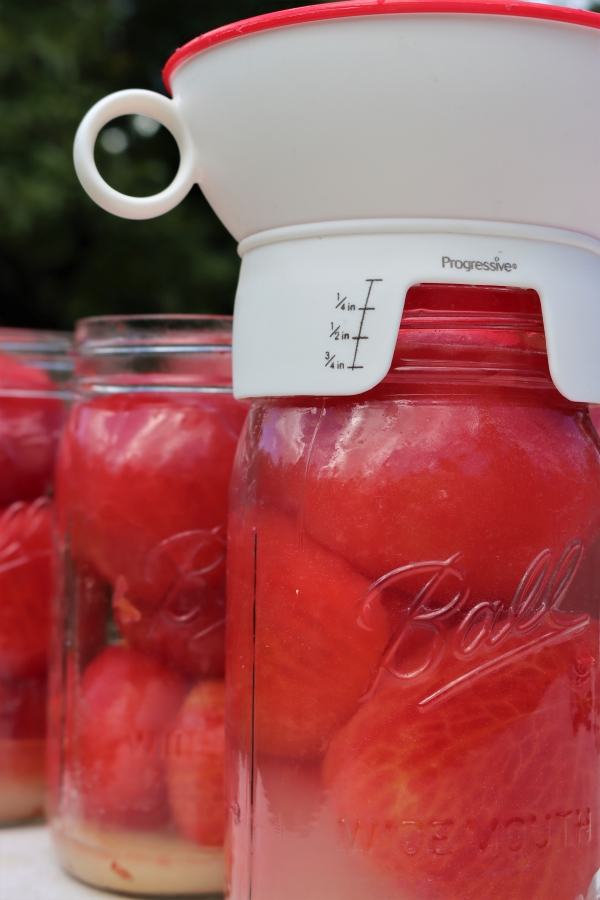 Headspace for Canning Tomatoes