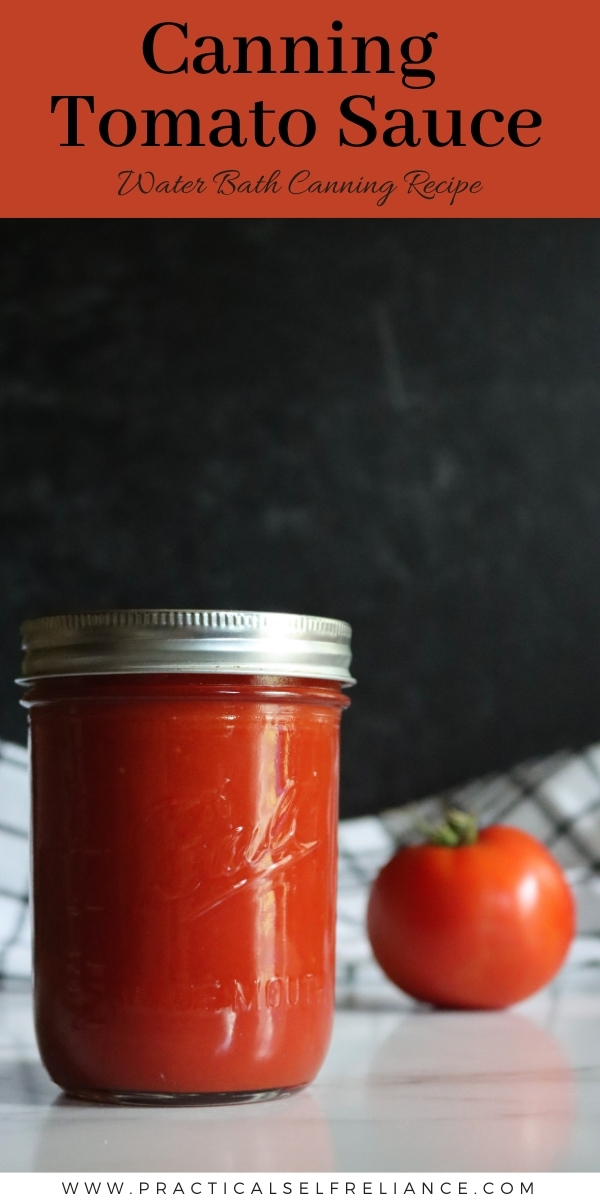 How to Can Tomato Sauce