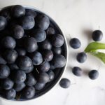 Damson Plums in Bowl