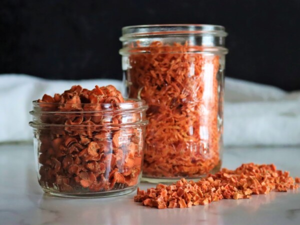 Dehydrating carrots
