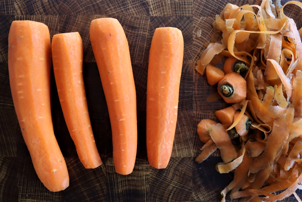 Peeling Carrots for Pickling