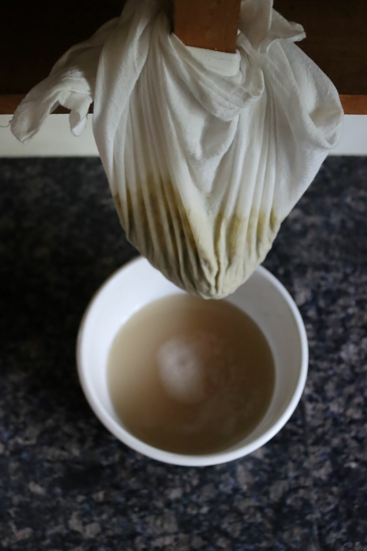 Straining Grape Juice for Jelly