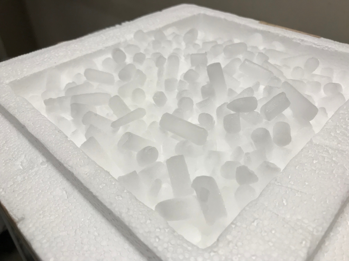 Cooler Filled with Dry Ice