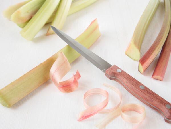 Peeling Rhubarb
