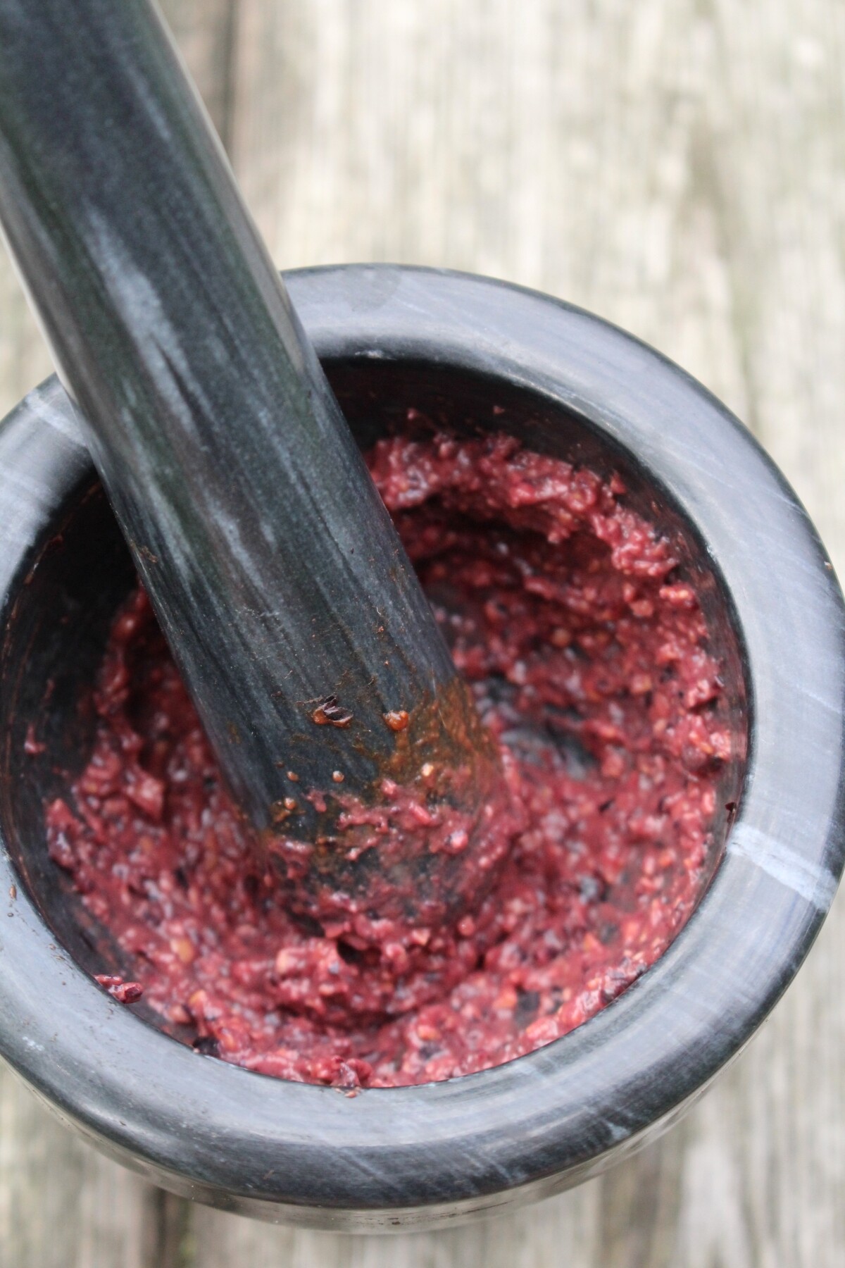 Pounding Chokecherries