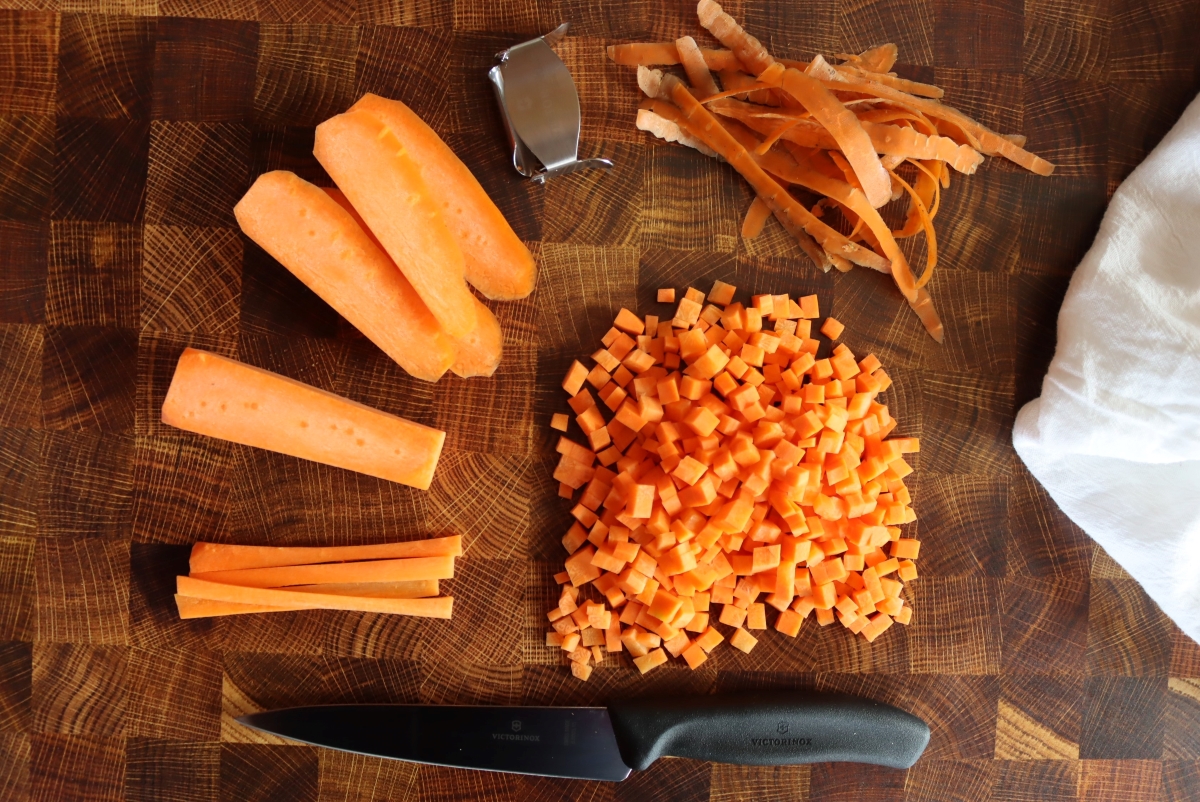 Preparing Carrots for Dehydrating