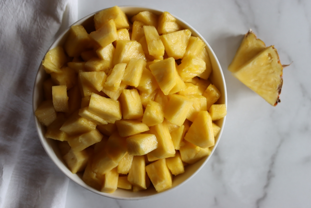Sliced Pineapple for Dehydrating