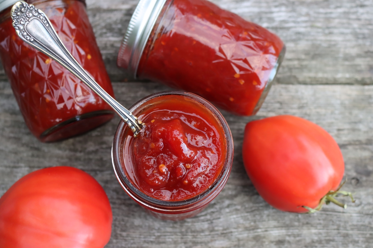 Tomato Jam Jars