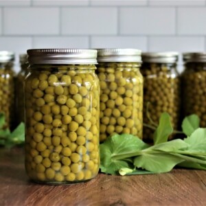 Pressure Canning Peas