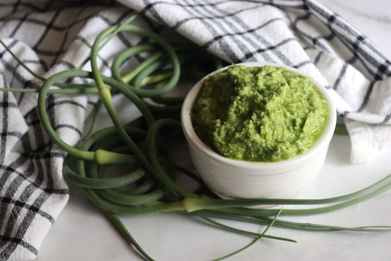 Garlic Scape Pesto