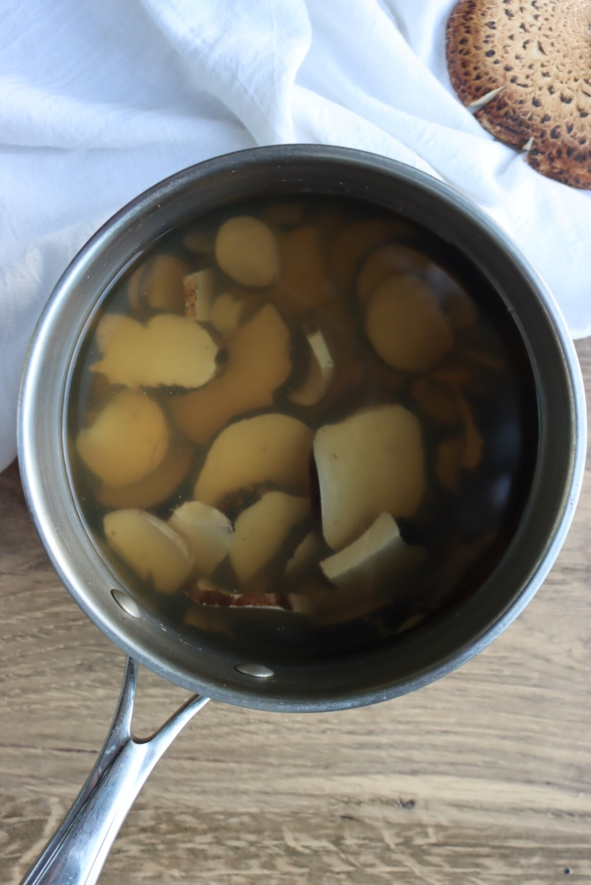 Pheasant Back Mushroom Broth