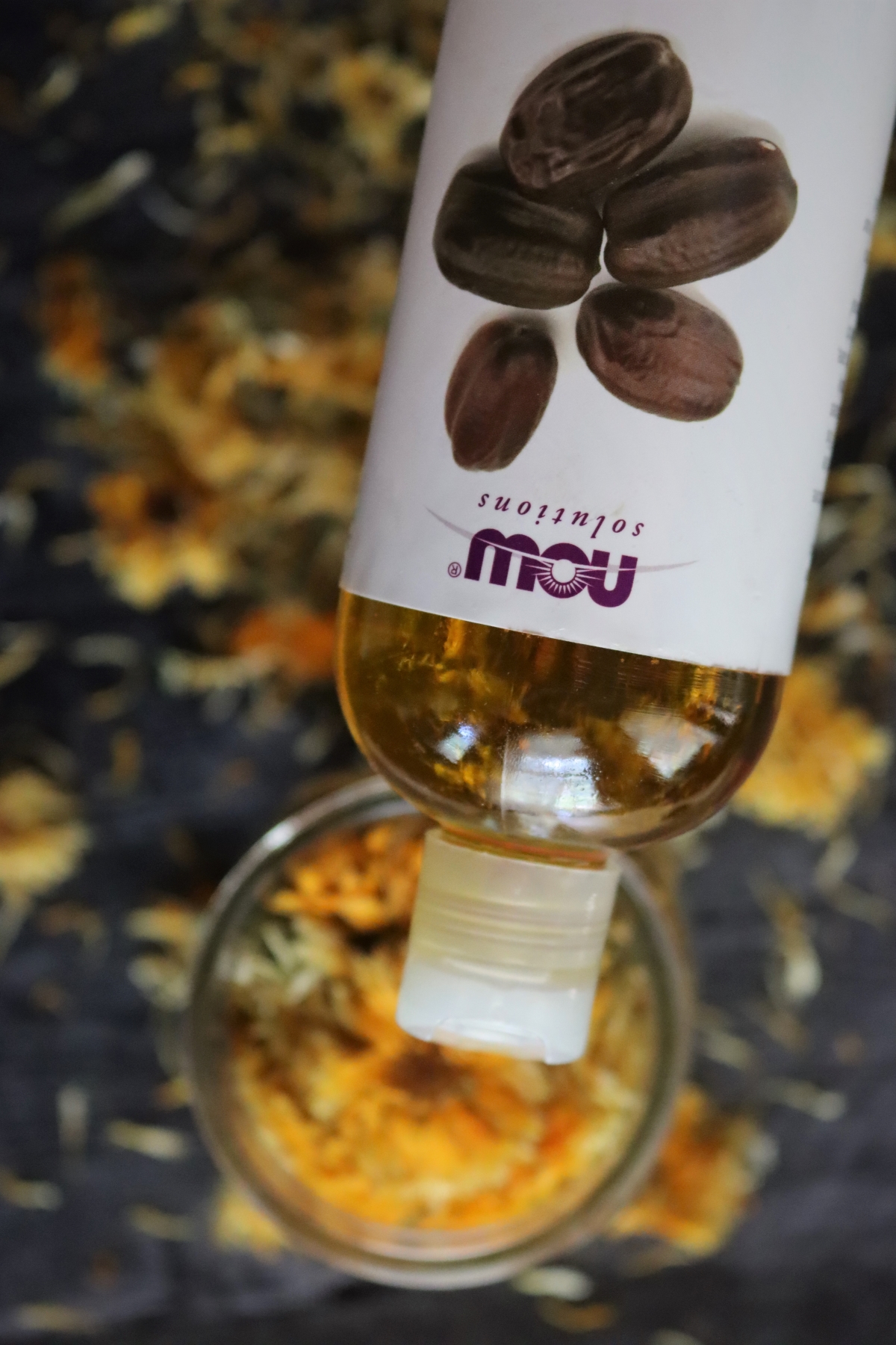 Calendula oil made with jojoba