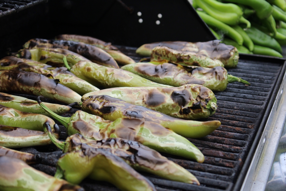 Roasting Hatch Chili for Canning