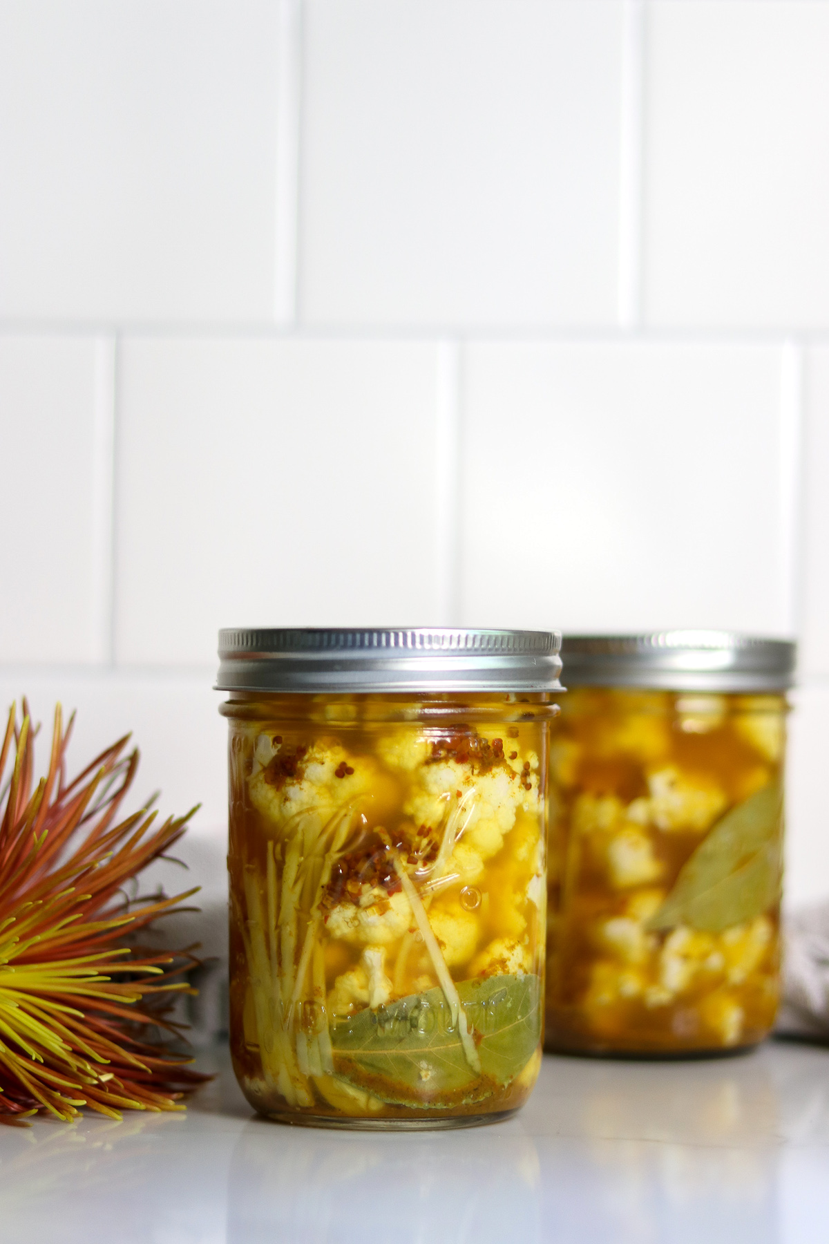 Curry Pickled Cauliflower