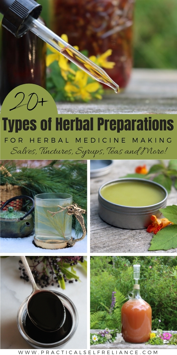 Types of Herbal Preparations for Herbal Medicine Making