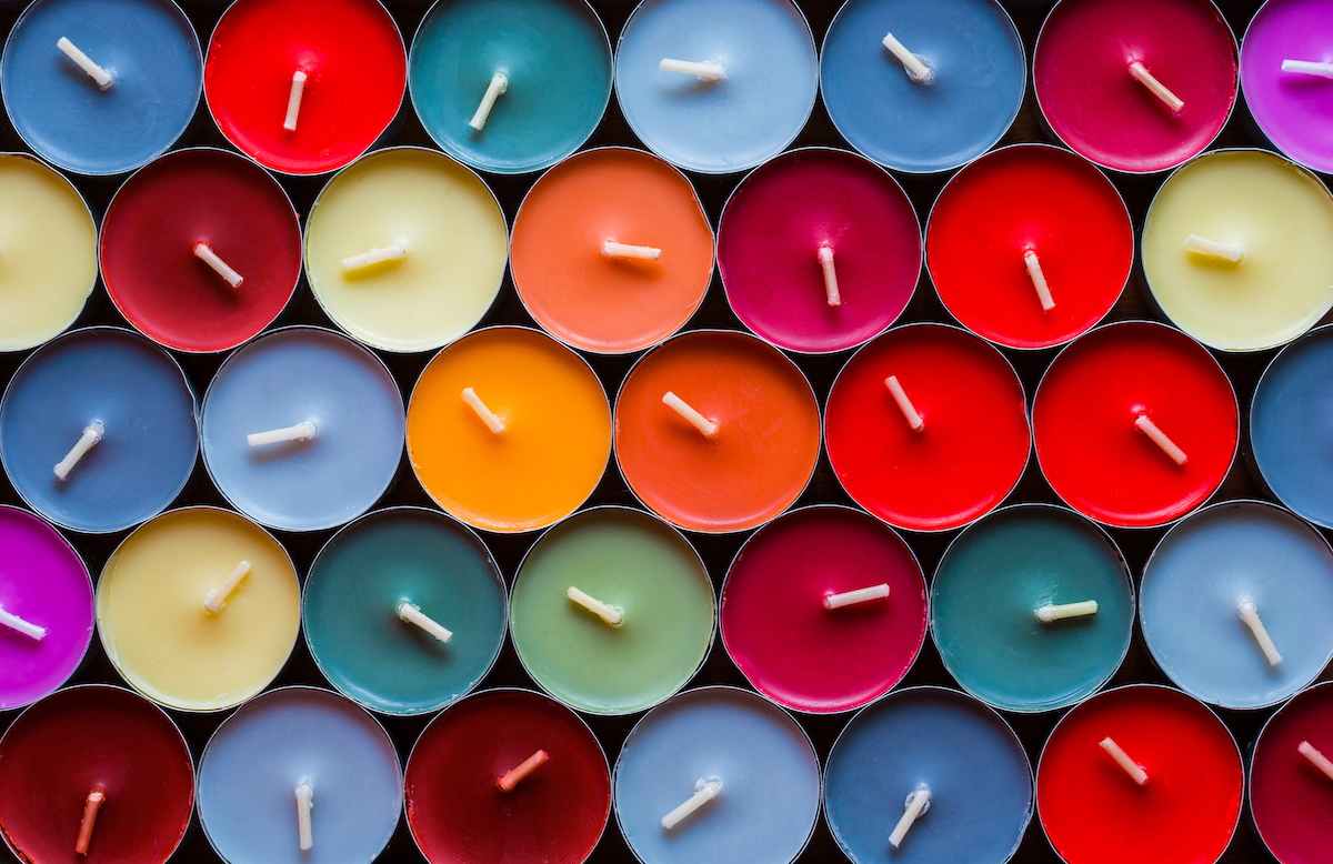 Adding color to candles