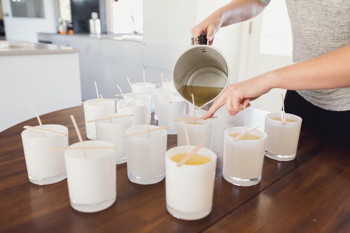 Pouring Container Candles