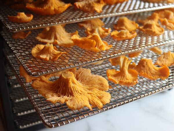 Dehydrating Mushrooms