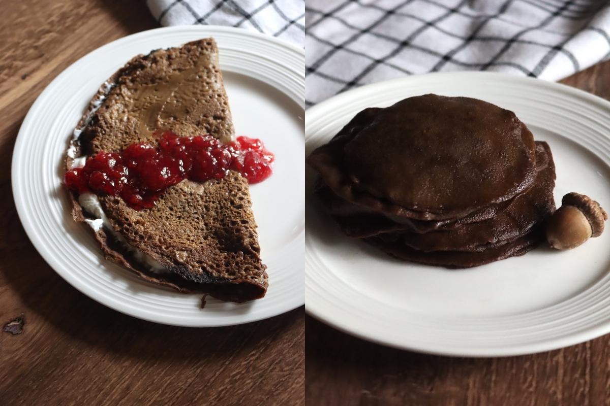 All Acorn Flour Pancakes