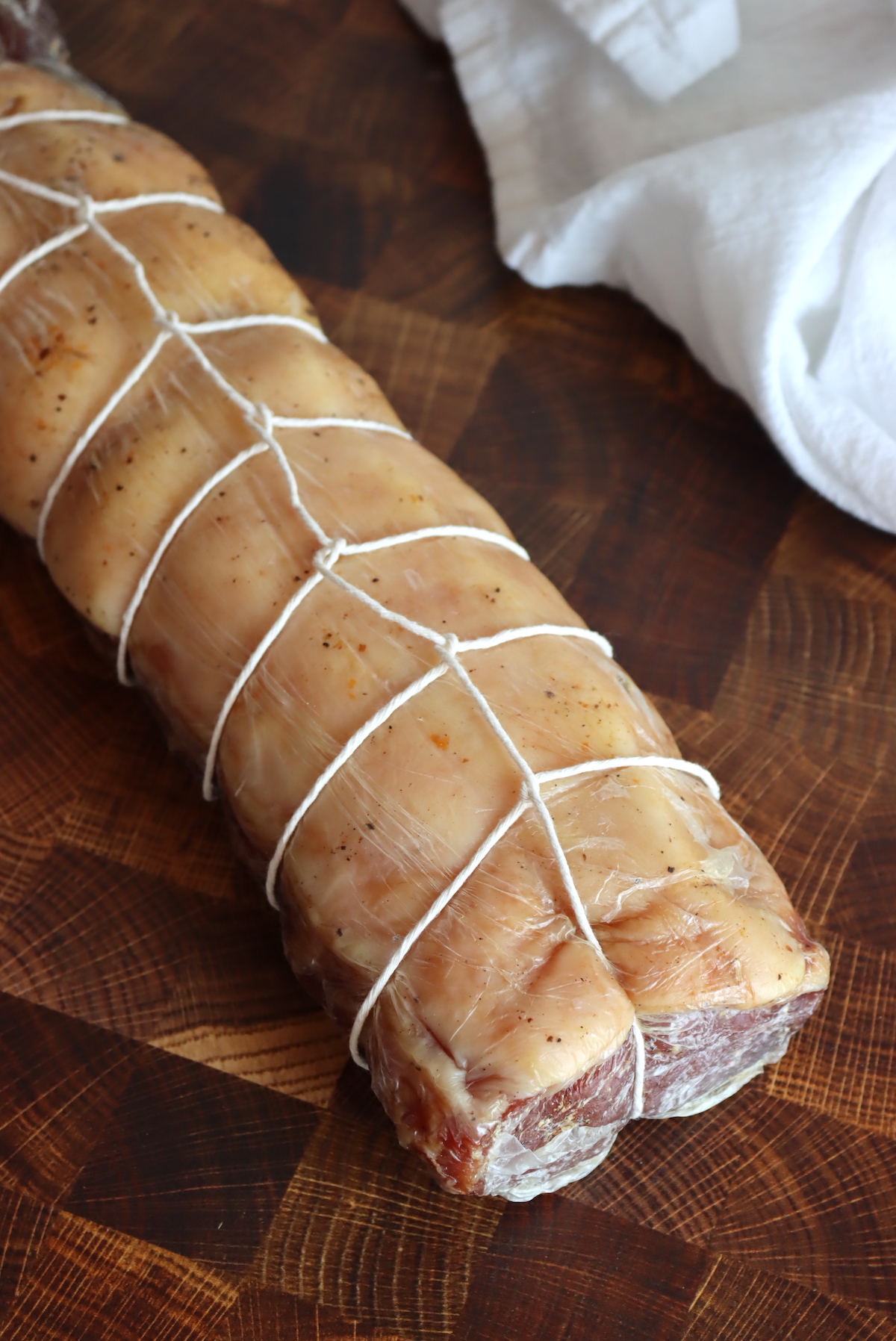 Aged Lonzino after 3 weeks of drying