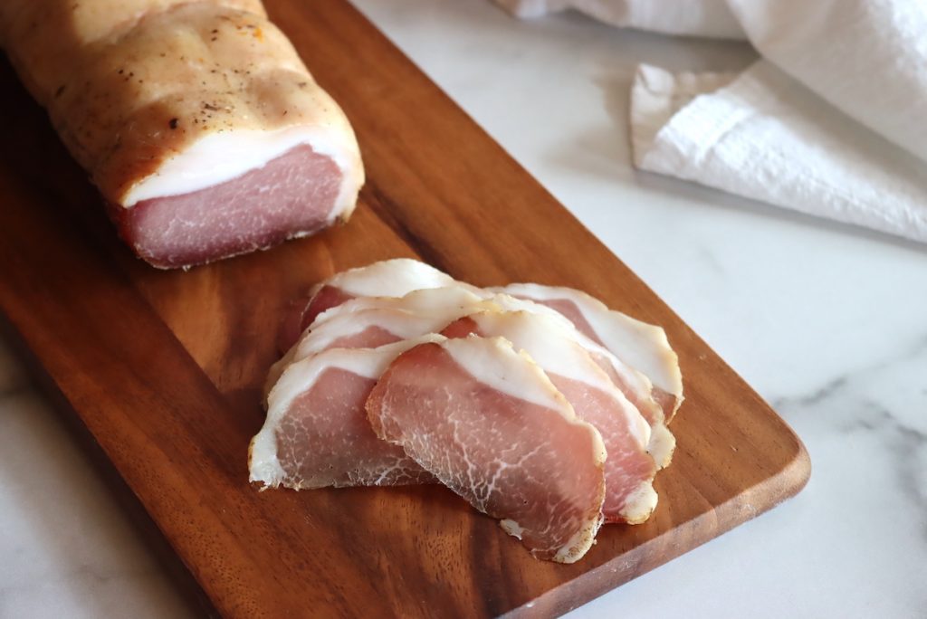 Sliced Lonzino (Cured Pork Loin)