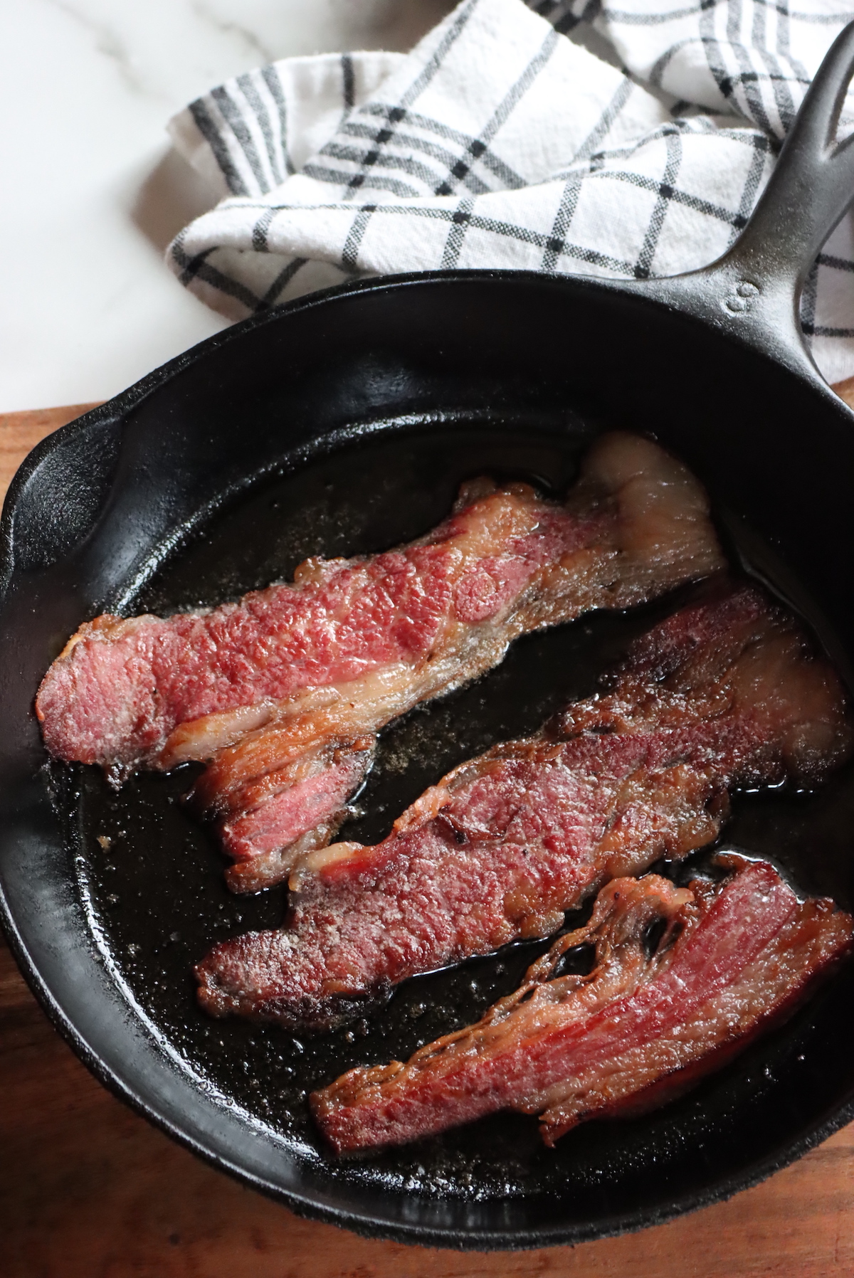 Crispy Cooked Beef Bacon