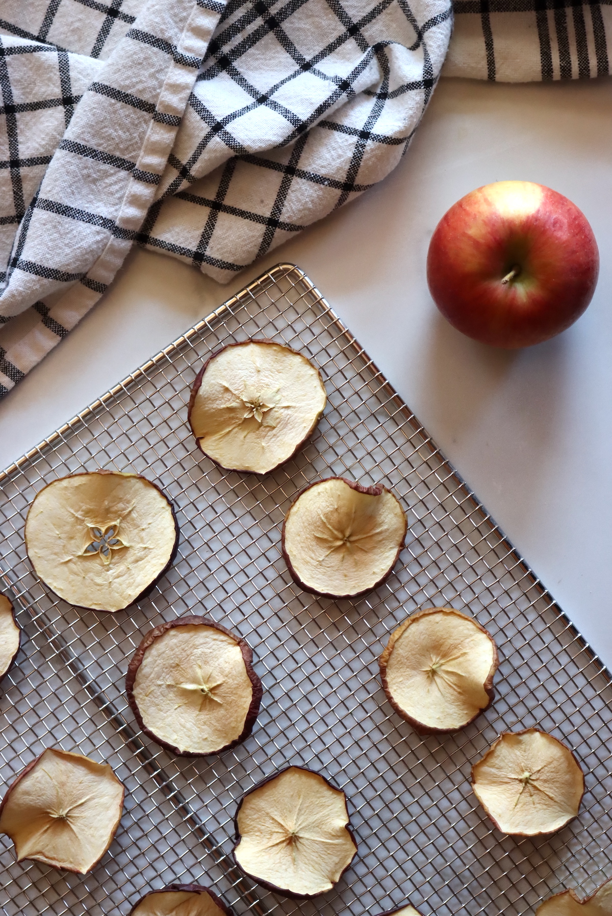 Dehydrating Apple Slices