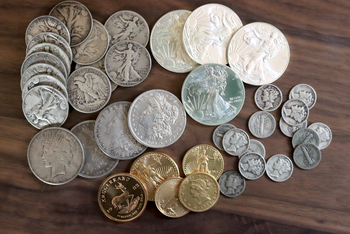 Silver and Gold Coins