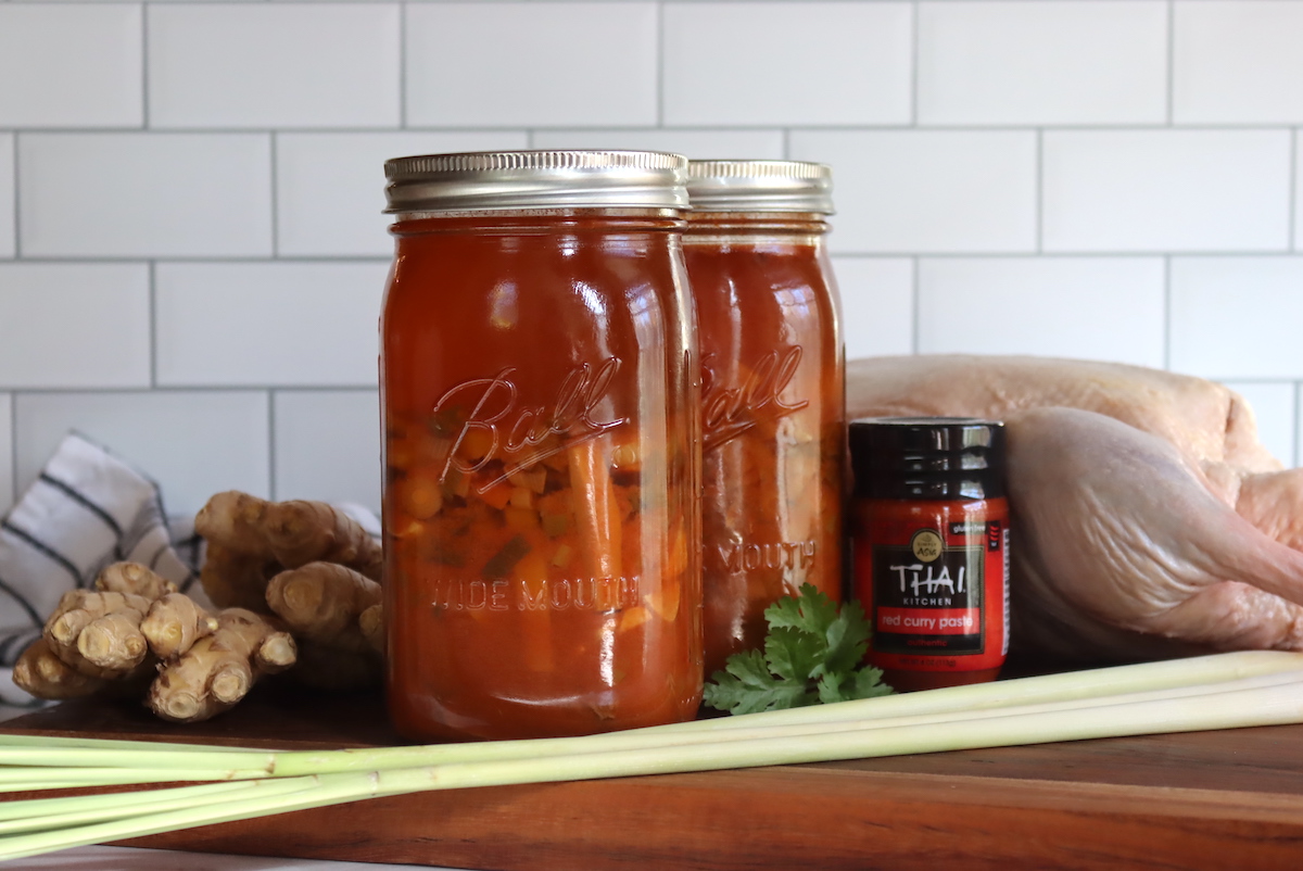 Canning Thai Red Curry Duck