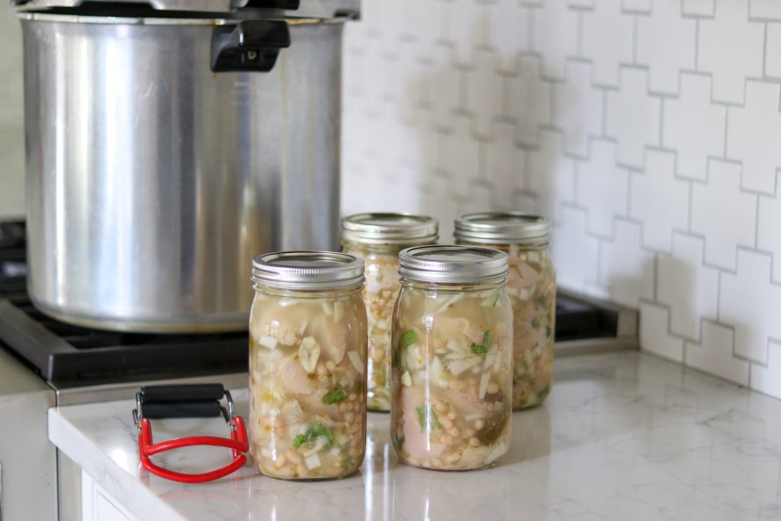Pressure Canning Chicken Chili Verde