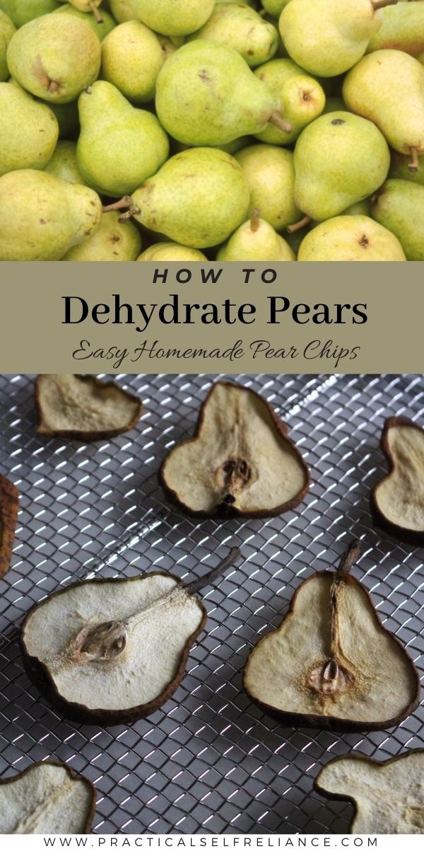 How to Dehydrate Pears