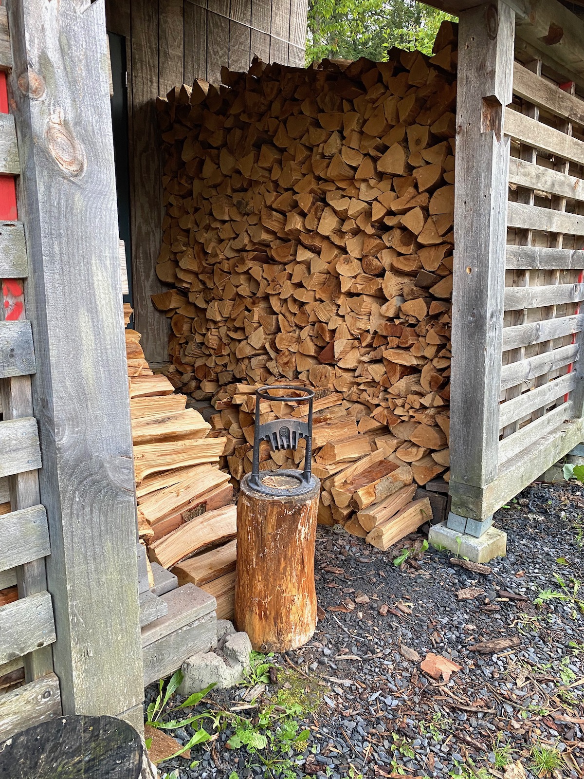 Wood Stacked