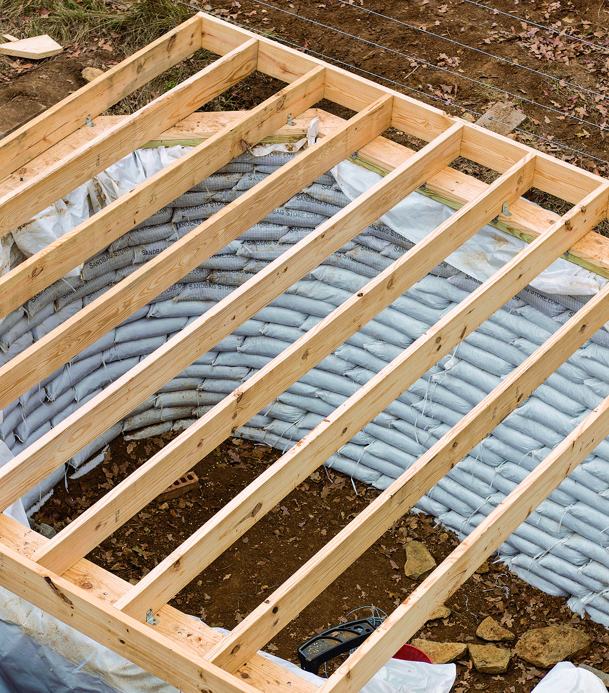 Cap the cellar with a roof.
