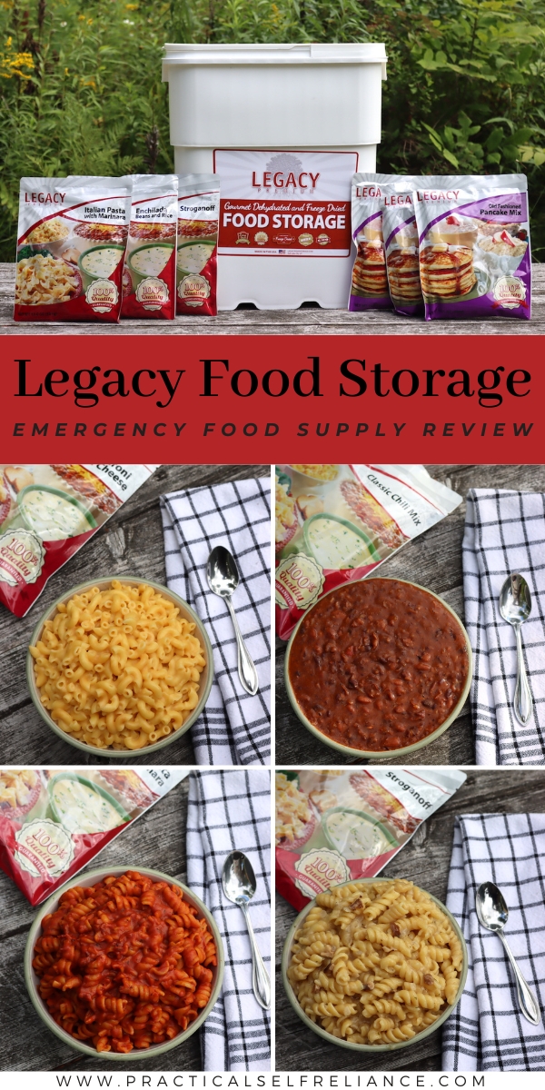 Legacy Food Storage Emergency Food Supply Review