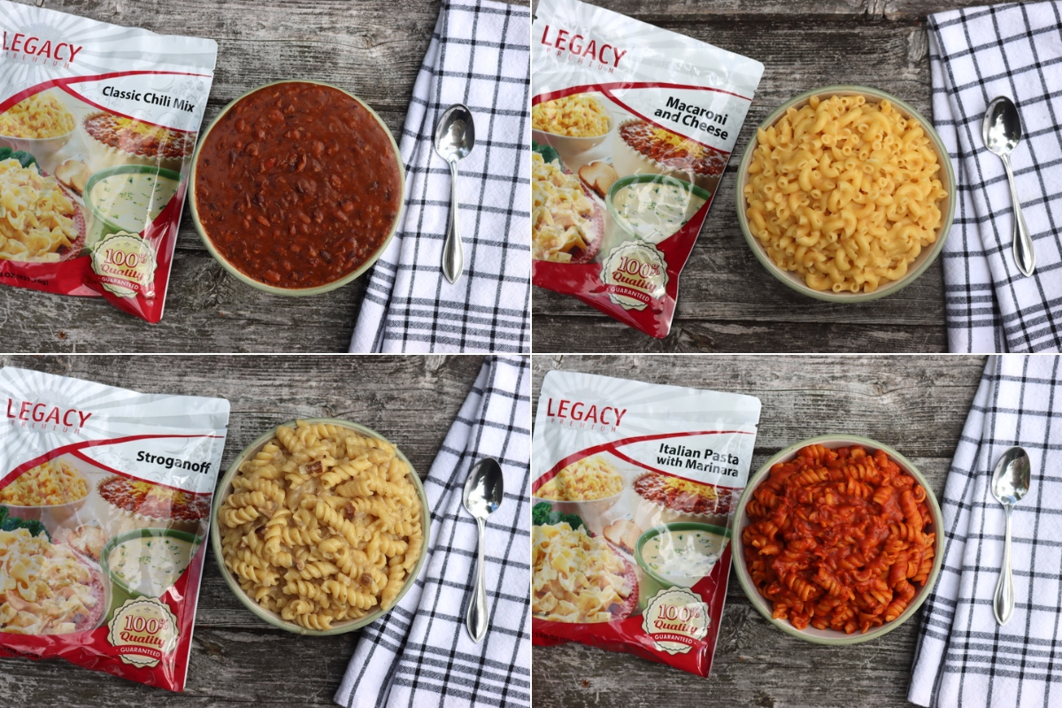 Legacy Food Storage Meals Taste Test