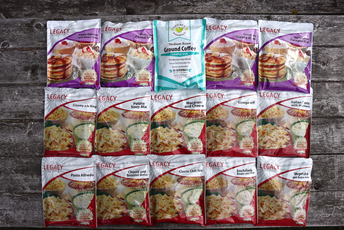 Legacy Food Storage Review Meals