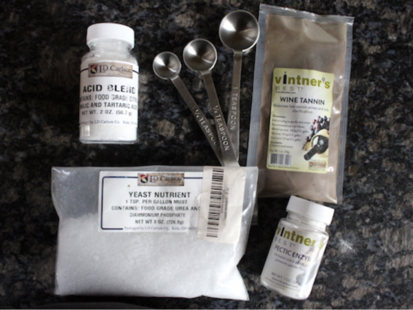 Additives for Balancing Wine