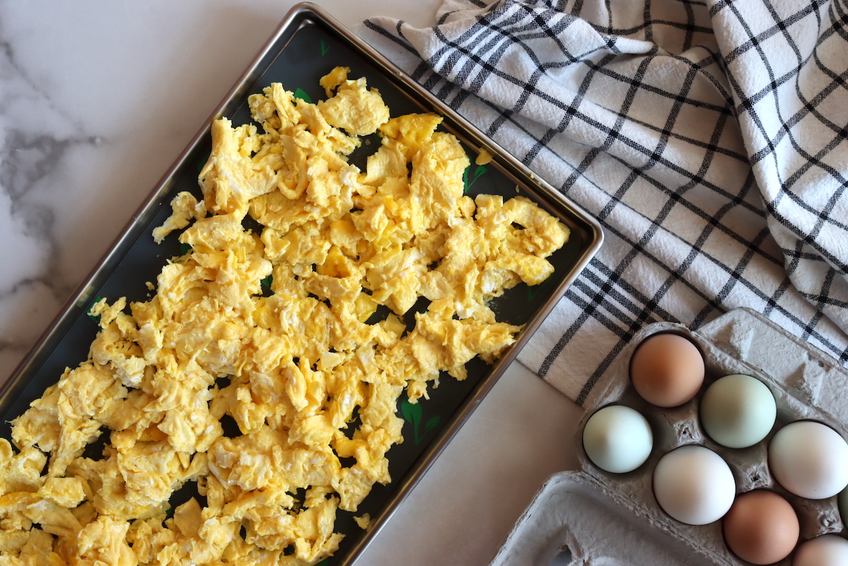 Freeze Drying Cooked Scrambled Eggs